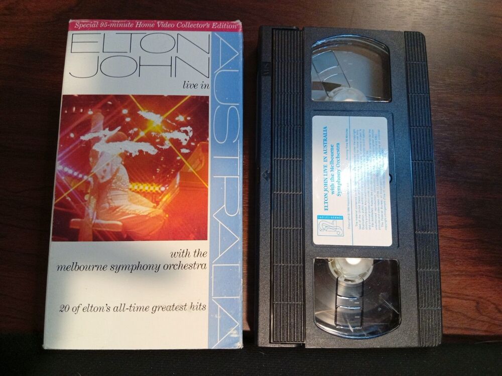 Elton John Live In Australia VHS 1986